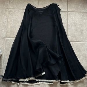 BRILLANT 100%silk Shear Skirt Size S